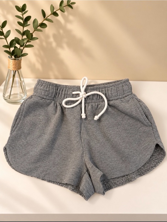 wild fable Pants - wild fable Gray Elastic Drawstring Athletic Shorts